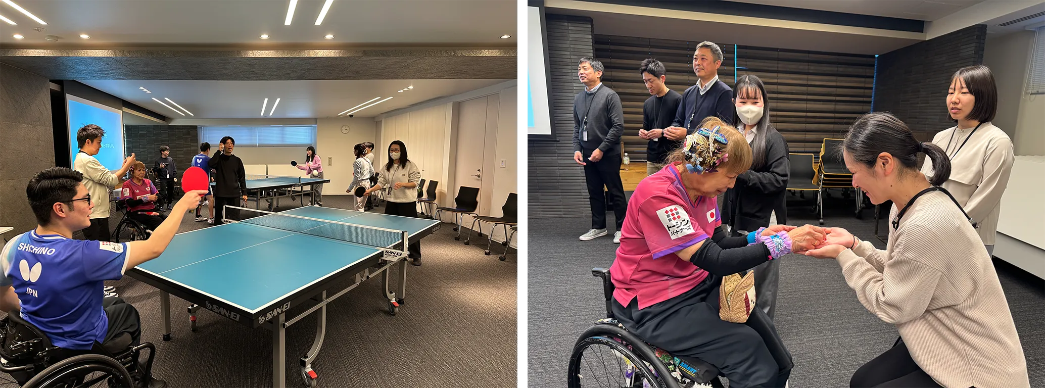パラ卓球体験会の様子