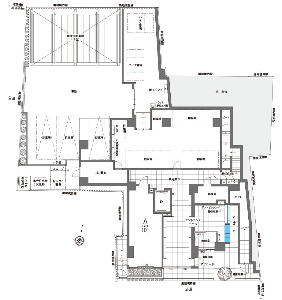 敷地配置図