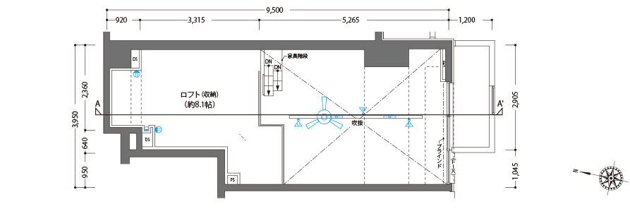 平面詳細図/ロフト