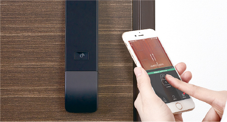 最新式のスマートロック「NinjaLockM」の説明写真