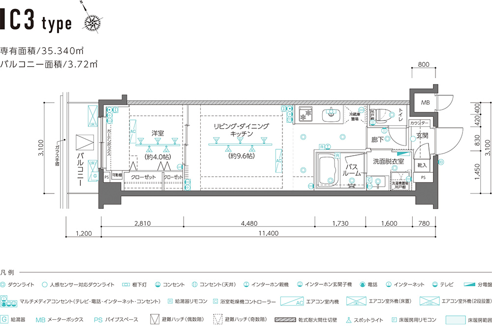 C3 TYPE平面図