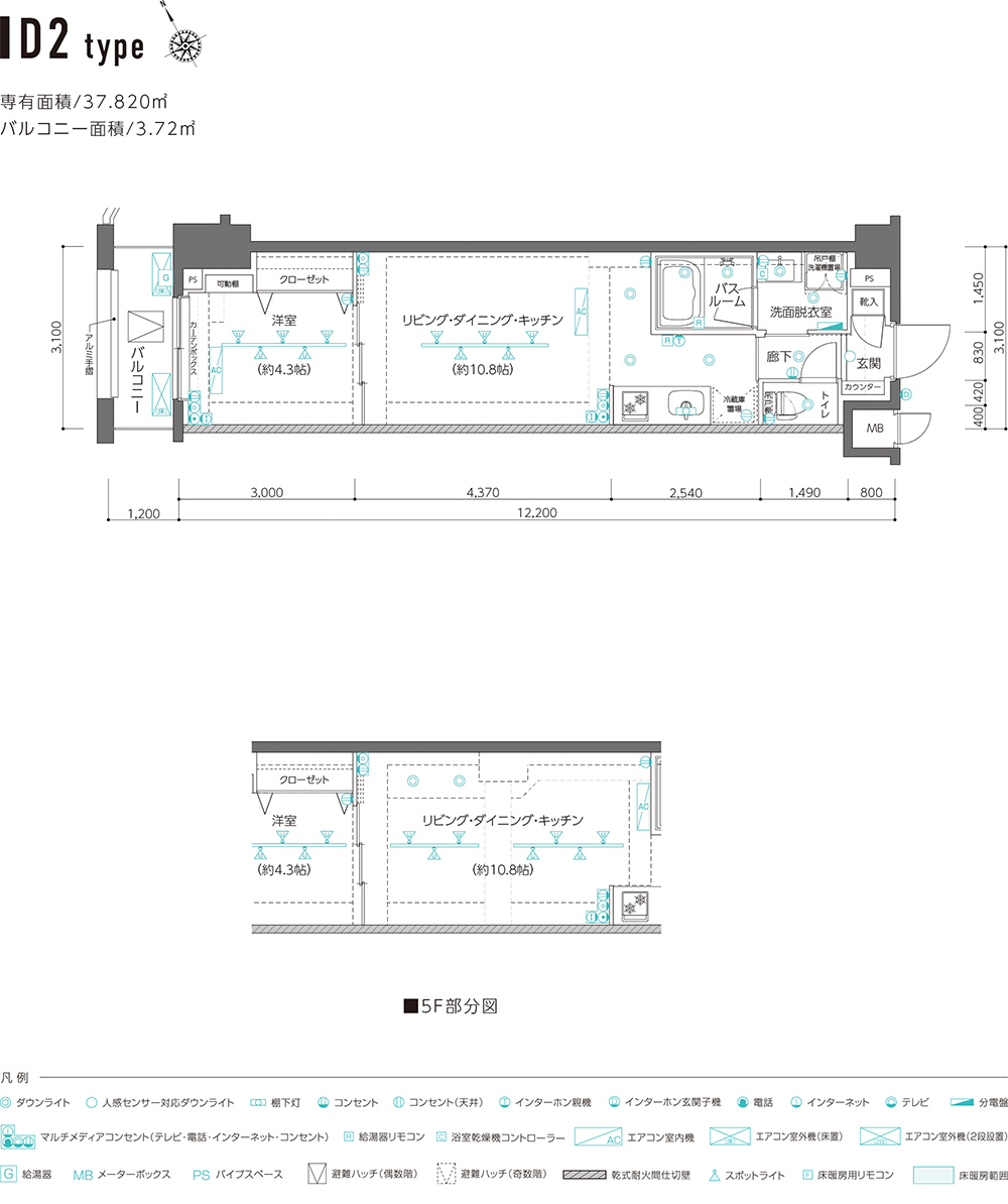 D2 TYPE平面図